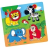 Viga Toys Wooden Puzzle Animals Zoo Surprise Jigsaw Puzzle