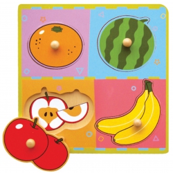 Viga Toys Wooden Fruit Puzzle Surprise Puzzle