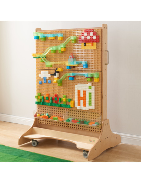 MASTERKIDZ Drewniana Tablica STEM Wolnostojąca + Akcesoria