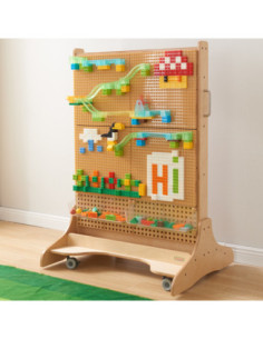 MASTERKIDZ Zestaw Klocków Konstrukcyjnych STEM 563 el. z Nakładkami na Panel 4 szt. 2