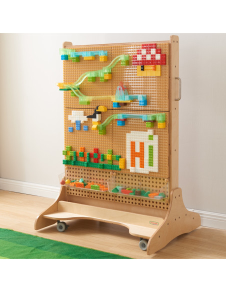 MASTERKIDZ Zestaw Klocków Konstrukcyjnych STEM 563 el. z Nakładkami na Panel 4 szt.