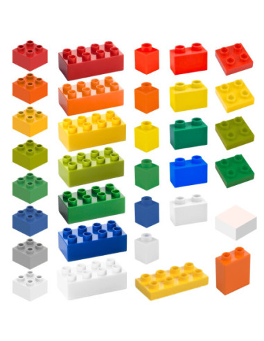 MASTERKIDZ Zestaw Klocków Konstrukcyjnych STEM 563 el. z Nakładkami na Panel 4 szt.