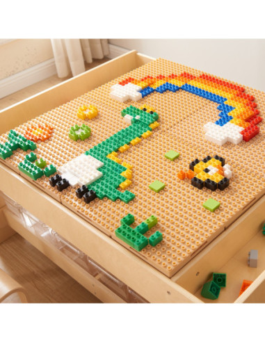 MASTERKIDZ Zestaw Klocków Konstrukcyjnych STEM 135 el. z Nakładką na Panel 1 szt.