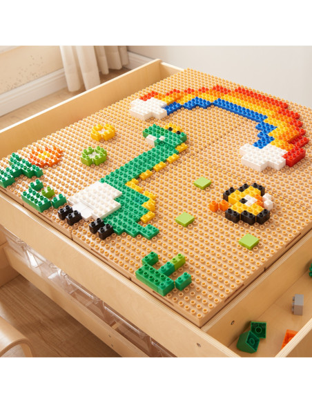 MASTERKIDZ Zestaw Klocków Konstrukcyjnych STEM 135 el. z Nakładką na Panel 1 szt.