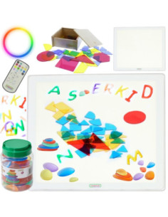 MASTERKIDZ Kwadratowy Panel Świetlny LED Kolorowy + Zestaw Akcesoriów 2