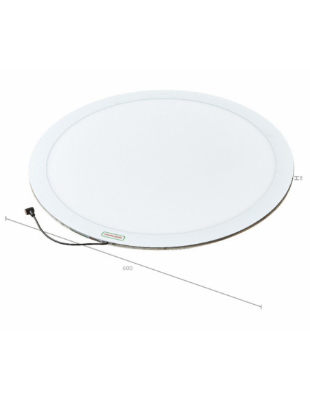 MASTERKIDZ Okrągły Panel Świetlny LED Kolorowy +  Klocki Montessori Mozaika 140 el.