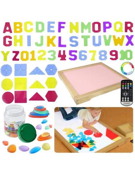 MASTERKIDZ Panel Świetlny LED Zmiana Kolorów Pilotem + Zestaw Akcesoriów