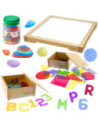 MASTERKIDZ Panel Skrzynia LED Sensoryczna + Zestaw Akcesoriów