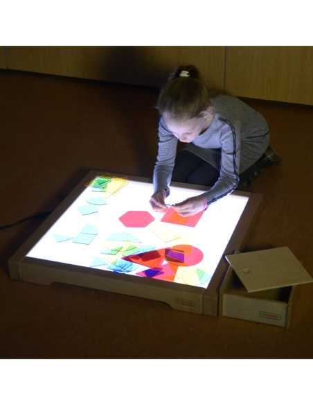 MASTERKIDZ Panel Skrzynia LED Sensoryczna + Zestaw Akcesoriów