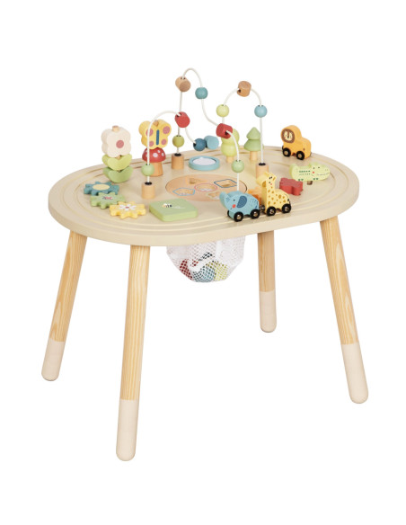 TOOKY TOY Drewniany Stolik Aktywności Safari
