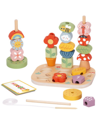 TOOKY TOY Box Edukacyjny 5 w1 Magiczny Ogród Montessori