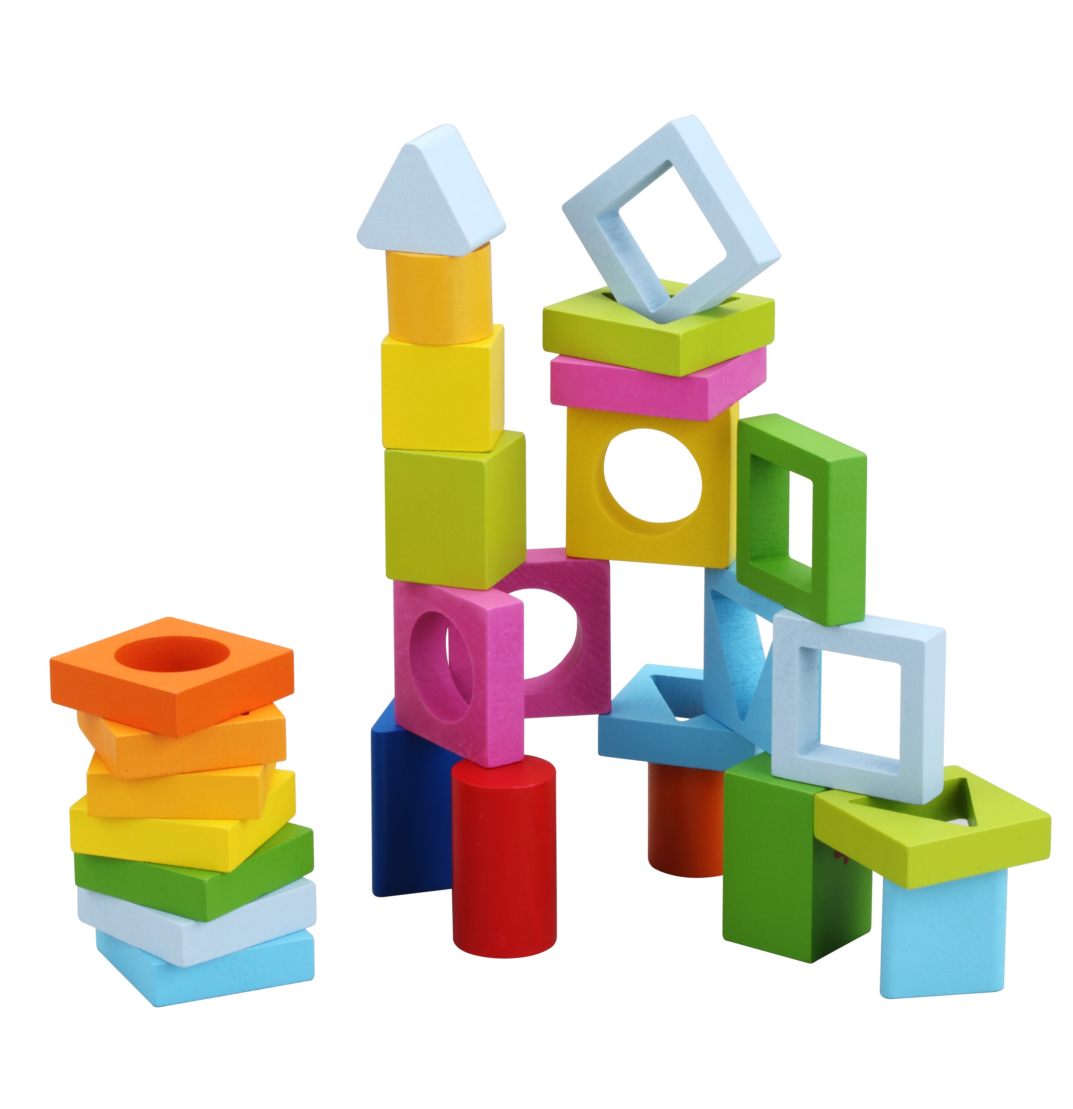 Układanka nauka kształtów i liczenia 5w1 domino sorter montessori 28 el.