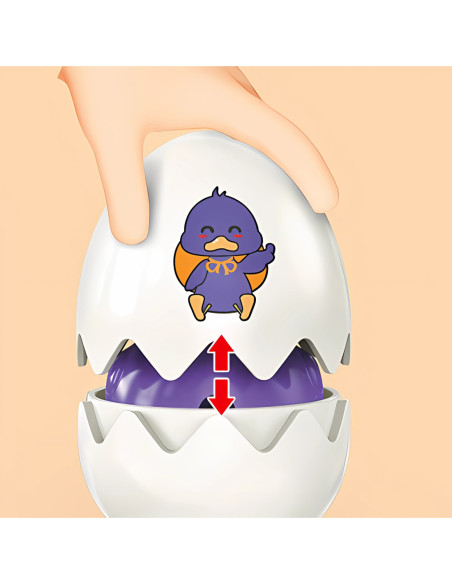 WOOPIE Białe Jajka Edukacyjne z Kurczakiem Efekty Dźwiękowe 6szt