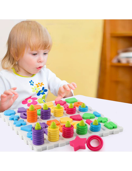 WOOPIE Układanka Montessori Trening Mózgu Literki Cyferki 139 el