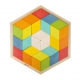 CLASSIC WORLD Drewniane Kolorowe Puzzle 3D
