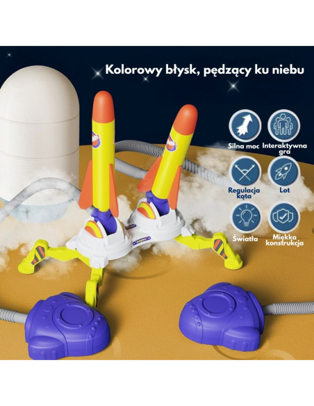WOOPIE Podwójna Wyrzutnia Rakiet Piankowych