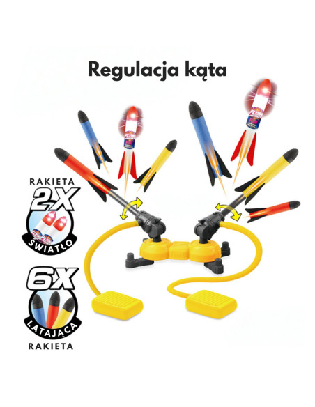 WOOPIE Podwójna Wyrzutnia Rakiet Piankowych Regulowana