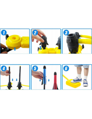 WOOPIE Podwójna Wyrzutnia Rakiet Piankowych Regulowana