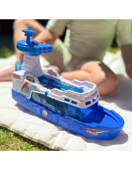 WOOPIE Policyjna Łódź Patrolowa 1:16 Efekty Świetle i Dźwiękowe