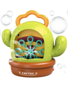 WOOPIE Kaktusowa Elektryczna Maszyna Do Bąbelków Efekty Dźwiękowe i Świetlne