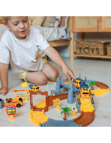 WOOPIE Tor Budowlany Zestaw Konstrukcyjny 174 Elementy