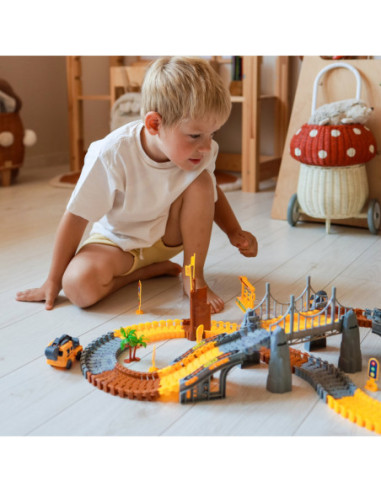 WOOPIE Tor Budowlany Zestaw Konstrukcyjny 174 Elementy