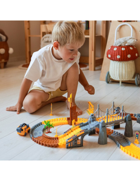 WOOPIE Tor Budowlany Zestaw Konstrukcyjny 174 Elementy