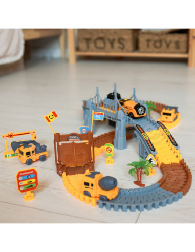 WOOPIE Tor Budowlany Zestaw Konstrukcyjny 174 Elementy