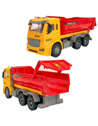 WOOPIE Wywrotka Budowlana w Skali 1:12 Efekty Świetlne Dźwiękowe!