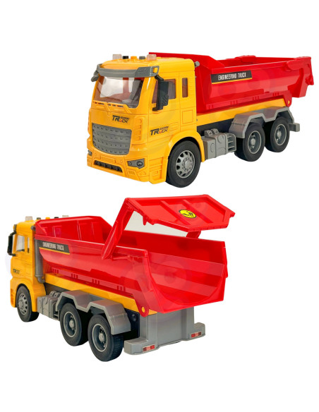 WOOPIE Wywrotka Budowlana w Skali 1:12 Efekty Świetlne Dźwiękowe!