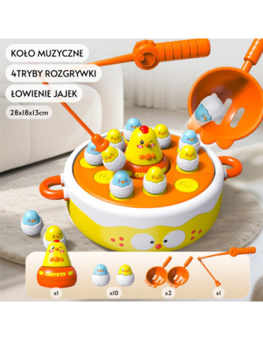 WOOPIE Gra Zręcznościowa Wesołe Kurczaczki Łowienie i Katapulta !