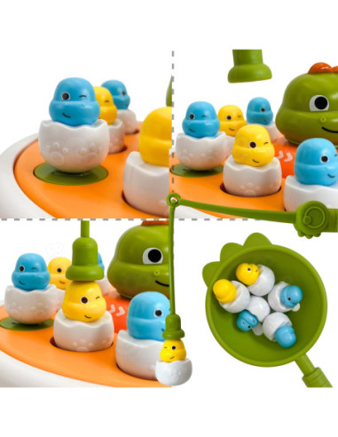 WOOPIE Wesoła Dino-Przygoda Gra Zręcznościowa Łowienie Dinozaurów!