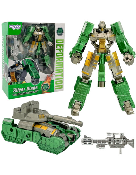 WOOPIE Robot Transformujący Pojazd Wojskowy  Podwójna Moc Zabawy!