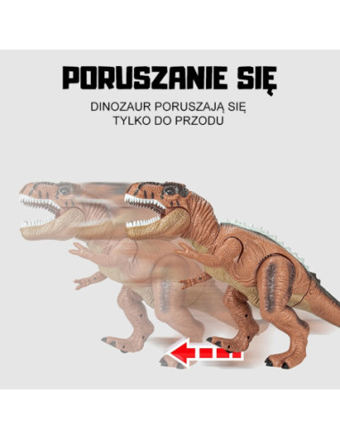 WOOPIE Zdalnie Sterowany Dinozaur T-Rex Realistyczny Król Jurajski!
