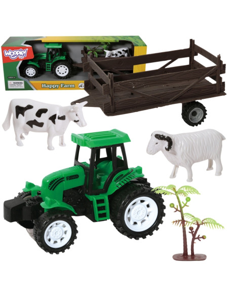WOOPIE Traktor Rolniczy z Przyczepką i Zwierzętami