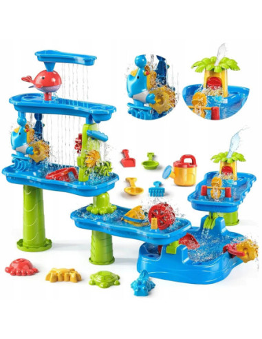 WOOPIE Duży Interaktywny Stolik Wodny i Piaskowy Park wodny