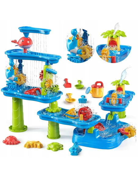 WOOPIE Duży Interaktywny Stolik Wodny i Piaskowy Park wodny