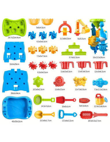 WOOPIE Stolik Wodny Dwustronna Ścianka Wodna