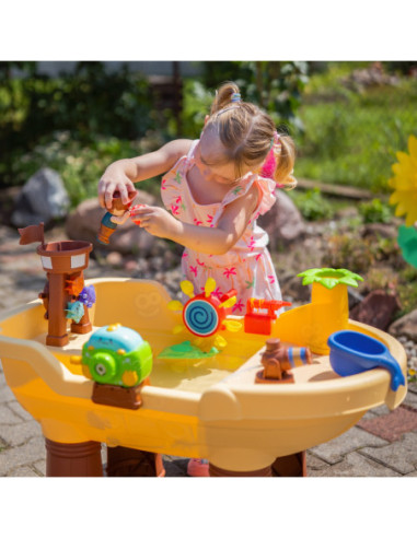 WOOPIE Stolik Wodny Piracka Łódź Armatka Wodna Bąbelki