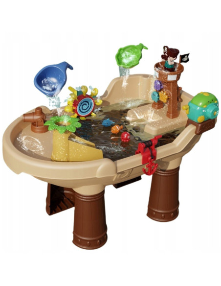 WOOPIE Stolik Wodny Piracka Łódź Armatka Wodna Bąbelki