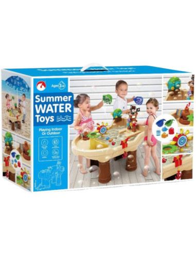 WOOPIE Stolik Wodny Piracka Łódź Armatka Wodna Bąbelki Parasol