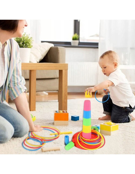 WOOPIE Gra Zręcznościowa Rzut do Celu Obręcze Ringo