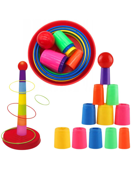 WOOPIE Gra Zręcznościowa Rzut do Celu Obręcze Ringo