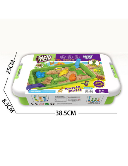 5 kg Zestaw XXL Dinozaury Stolik z Foremkami
