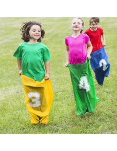 WOOPIE šokinėjimo maišai linksmas rinkinys „Kinder Party“, 4 vnt. 2
