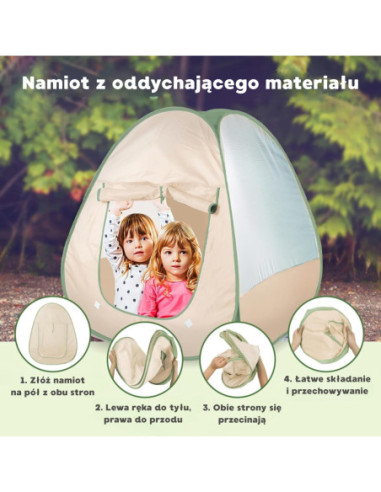 WOOPIE Zestaw Małego Odkrywcy Namiot Kempingowy XXL na Biwak 15 el.
