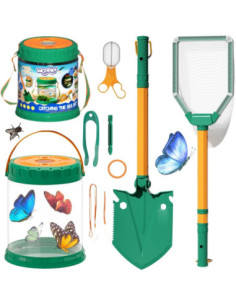 WOOPIE Zestaw Małego Odkrywcy Natury Siatka na Owazdy Motyle Pojemnik na Ryby