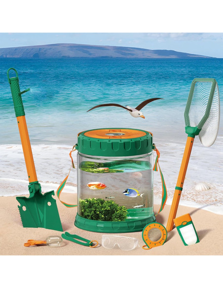 WOOPIE Zestaw Małego Odkrywcy Natury Siatka na Owazdy Motyle Pojemnik na Ryby