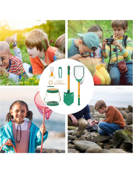 WOOPIE Zestaw Małego Odkrywcy Natury Siatka na Owazdy Motyle Pojemnik na Ryby