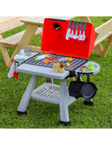 WOOPIE Grill Barbecue Zestaw 41 el. Efekty Świetle Para Wodna